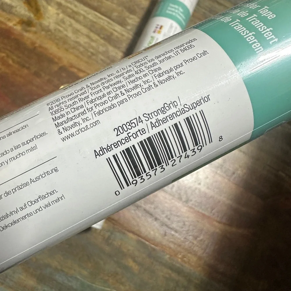 Cricut StrongGrip Transfer Tape 12 x 48 Inch 2 Rolls 2003574 Clear Grid
